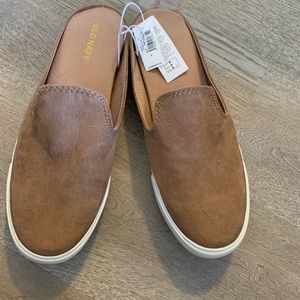 Tan Suede Mules Old Navy